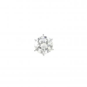 PT900 ダイヤモンド ピアス 0.385CT E VVS2 Good 片耳