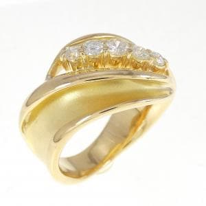 K18YG ダイヤモンド リング 0.40CT