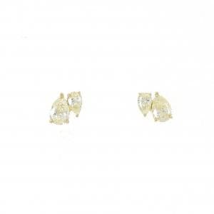 【新品】K18YG ダイヤモンド ピアス 0.54CT