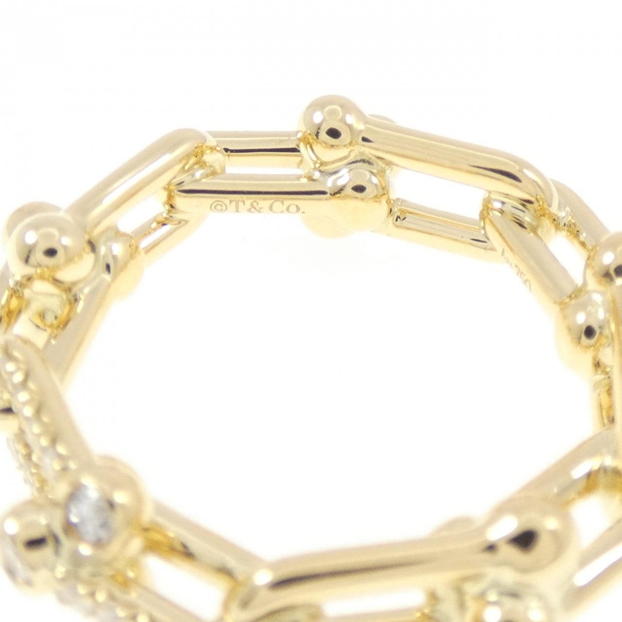 ティファニー ハードウェア スモール リンク リング 0.26CT