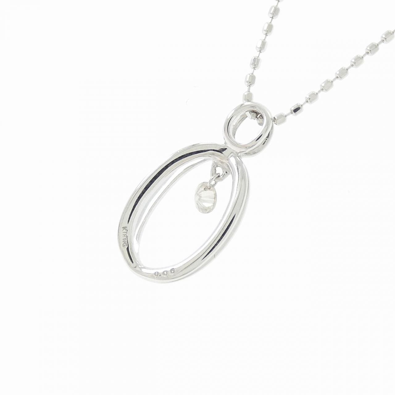 K18WG ダイヤモンド ネックレス 0.05CT