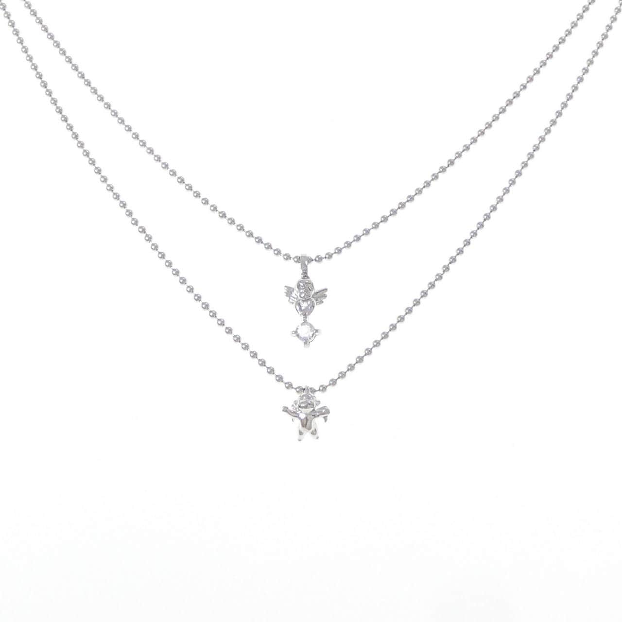 K14WG エンジェル ムーンストーン ネックレス