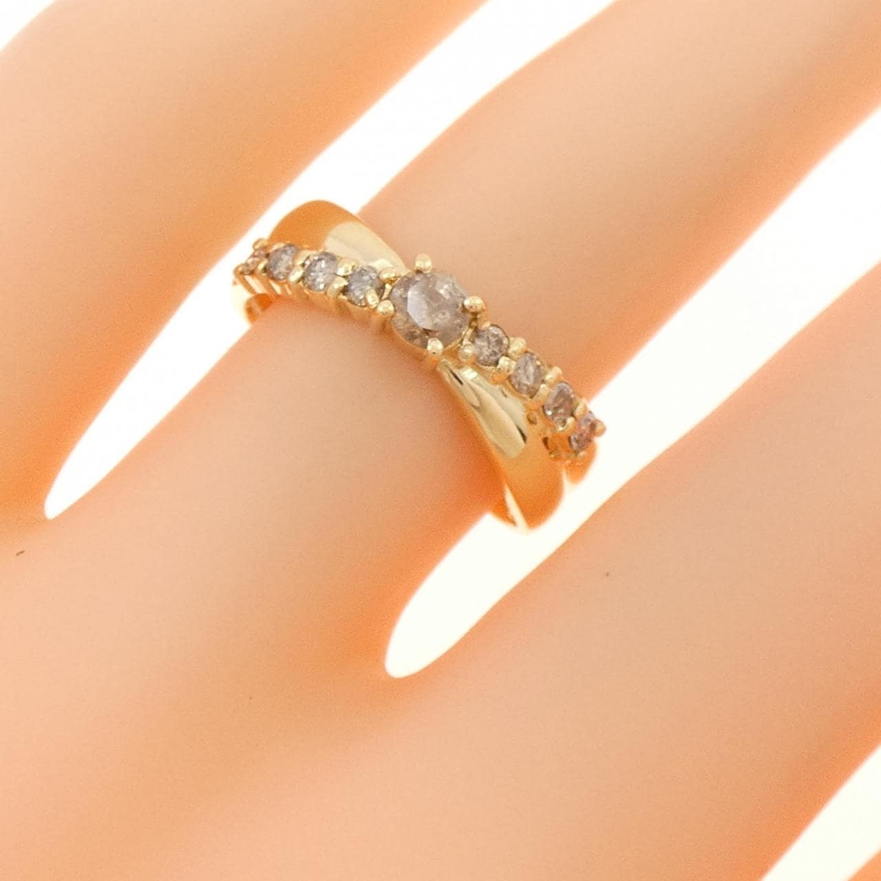 K18YG ダイヤモンド リング 0.50CT