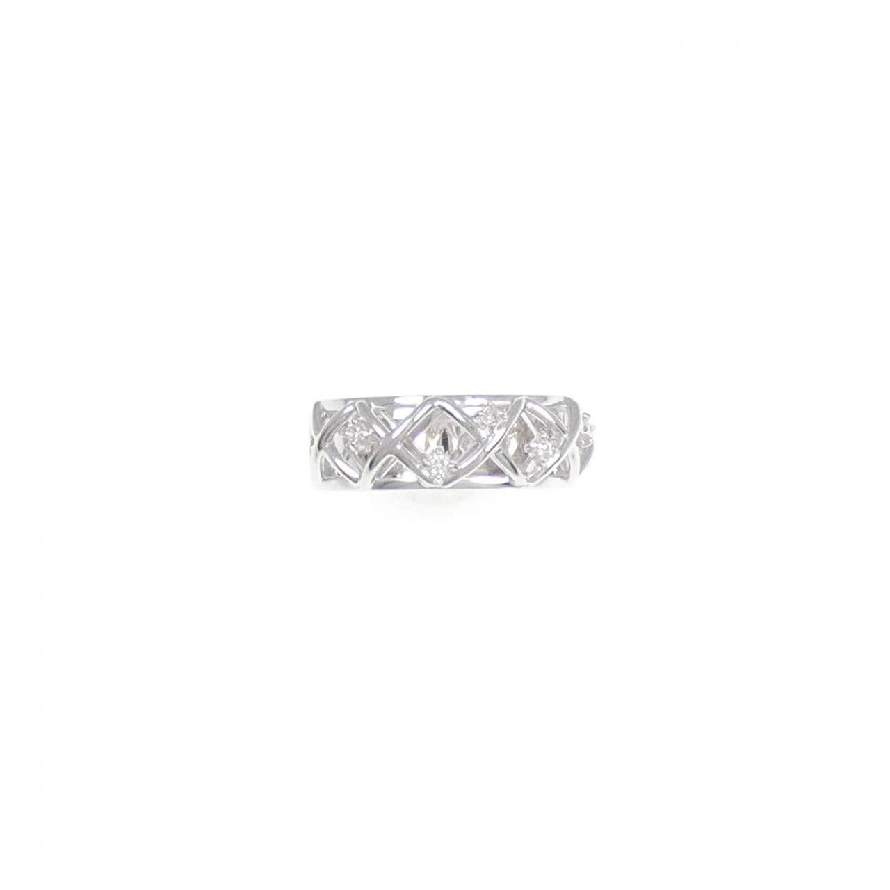 K18WG ダイヤモンド リング 0.07CT
