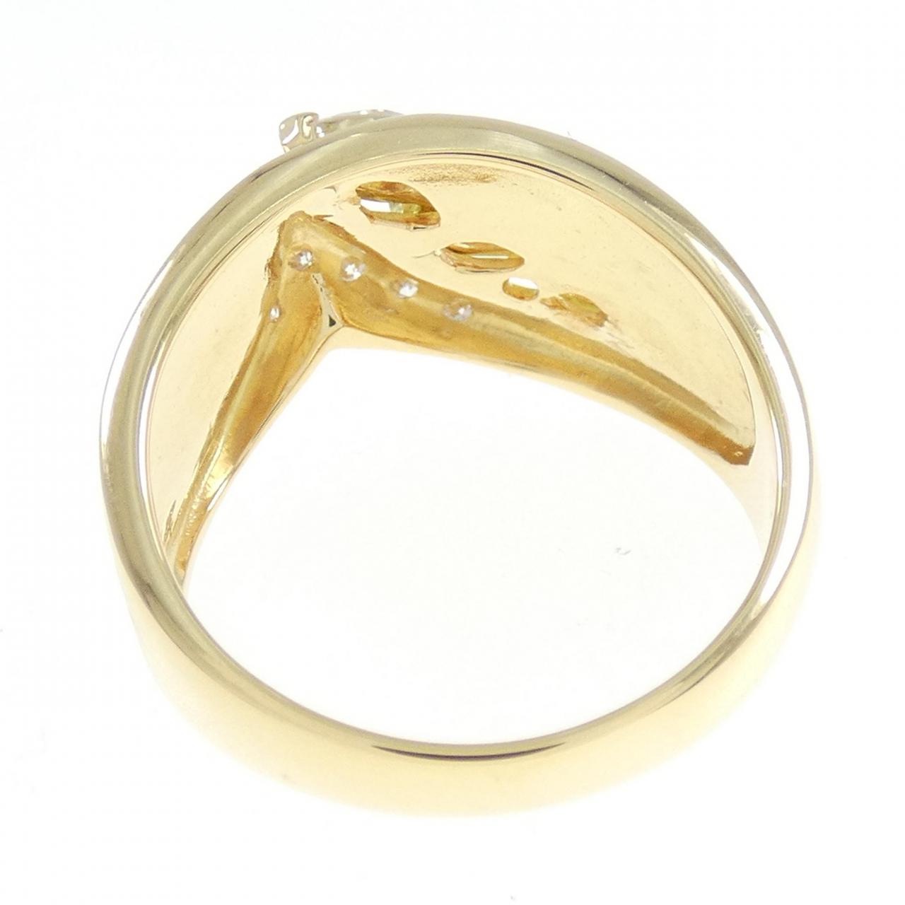K18YG ダイヤモンド リング 0.26CT
