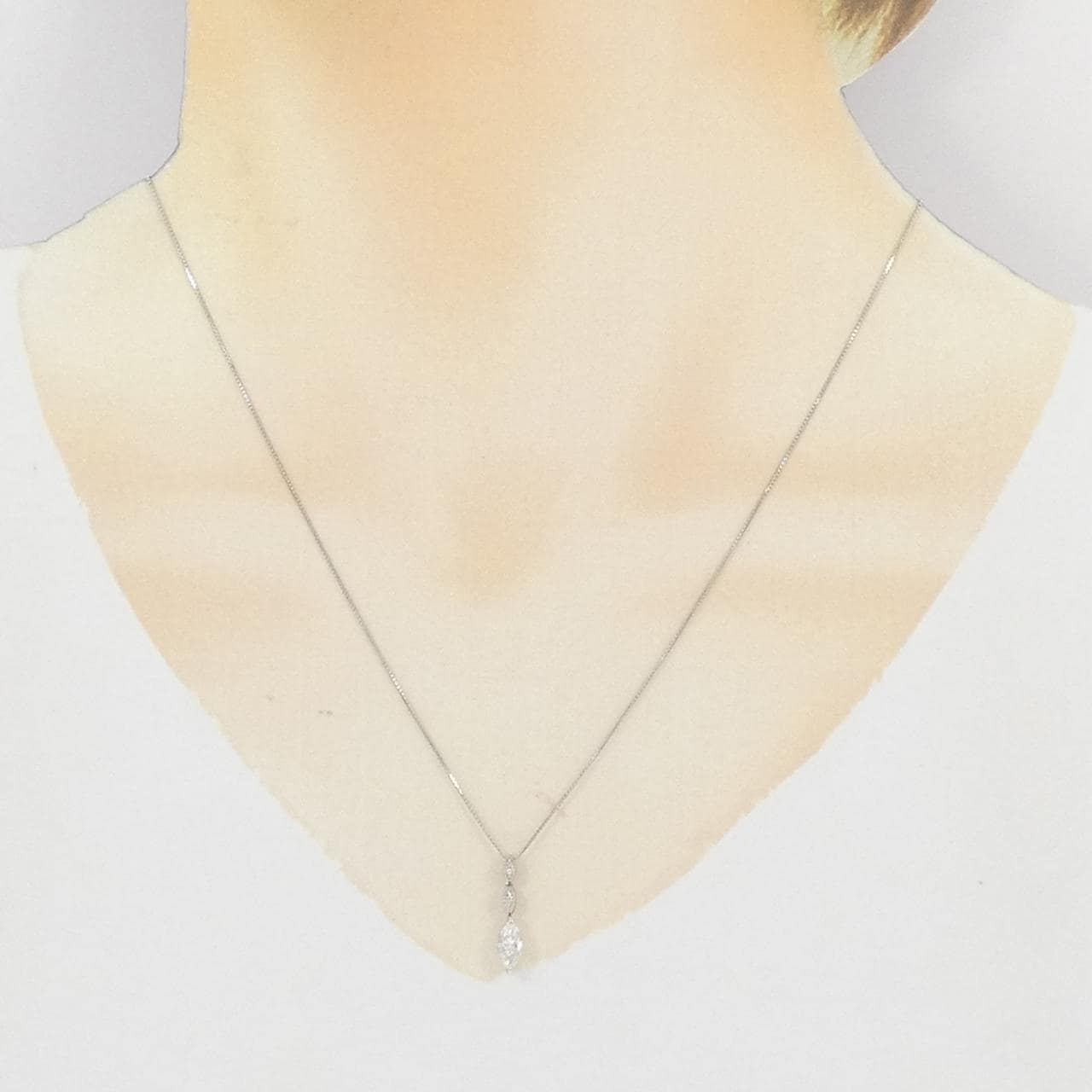 PT900/PT850 ダイヤモンド ネックレス 0.424CT