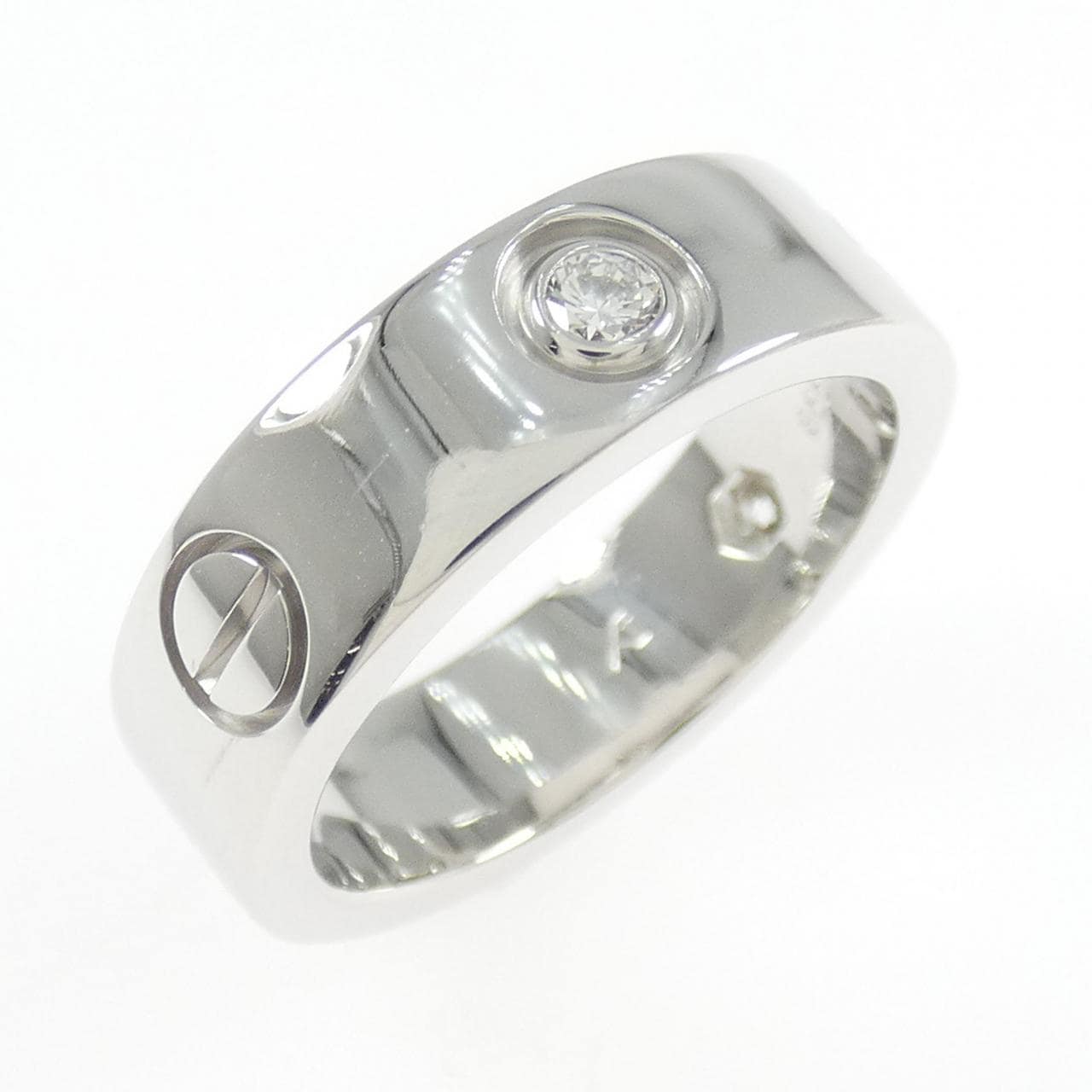 カルティエ ラブ ハーフダイヤ リング