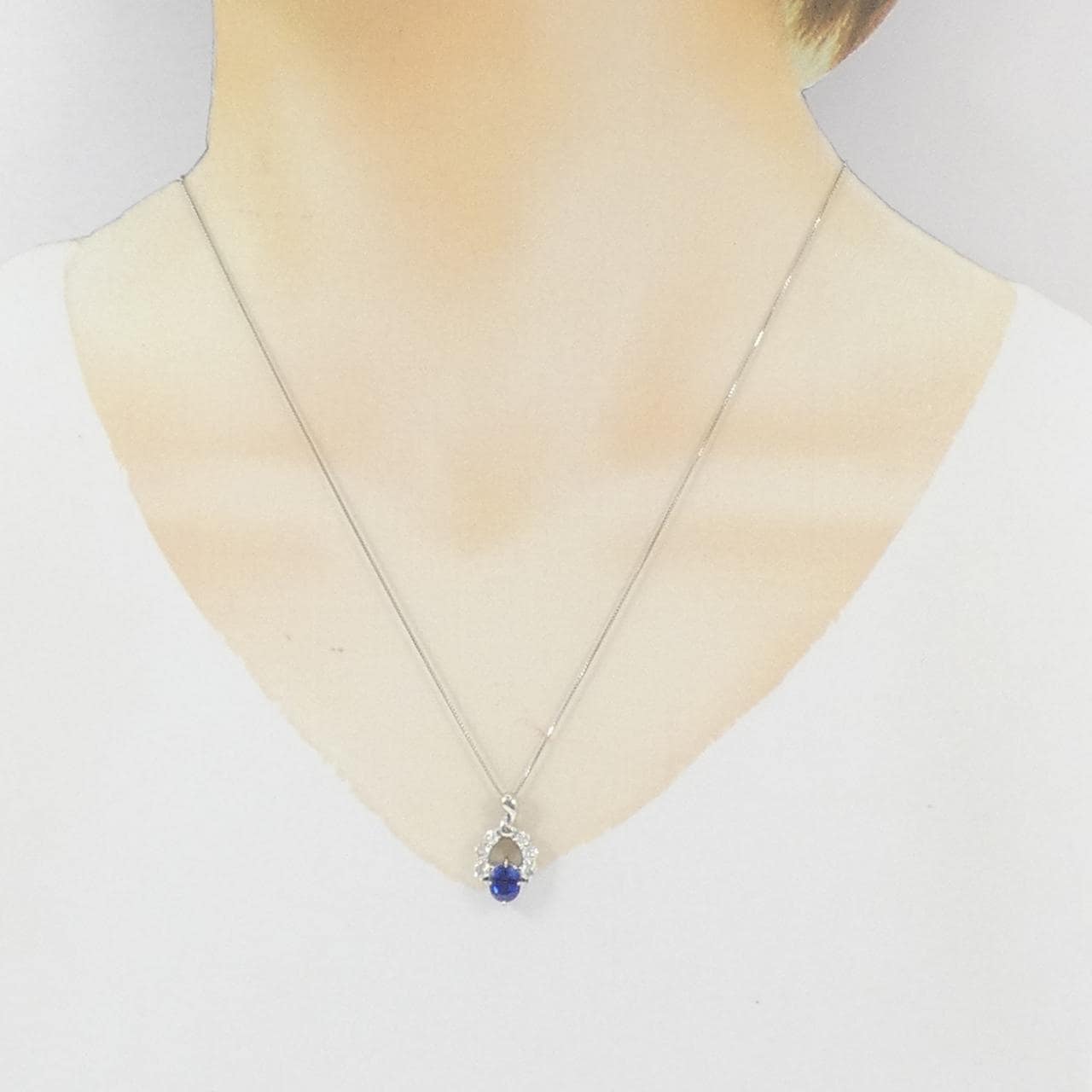 PT900/PT850 サファイヤ ネックレス 1.02CT