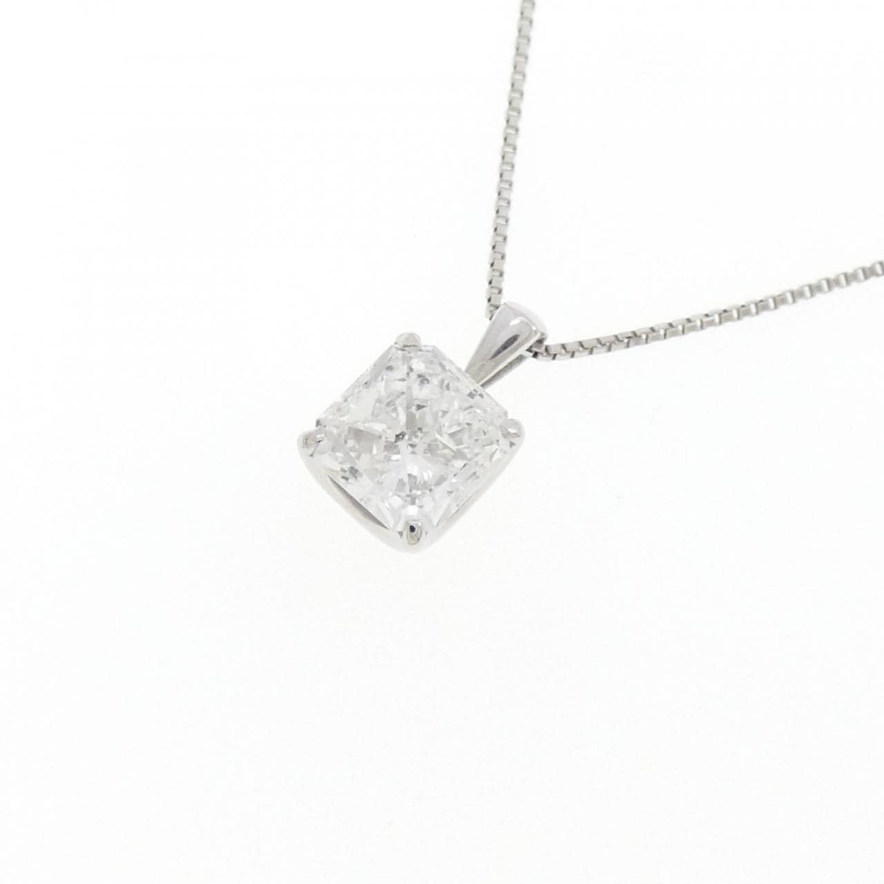 PT900/PT850鑽石項鍊，1.004克拉，F色，I1淨度，異形切割