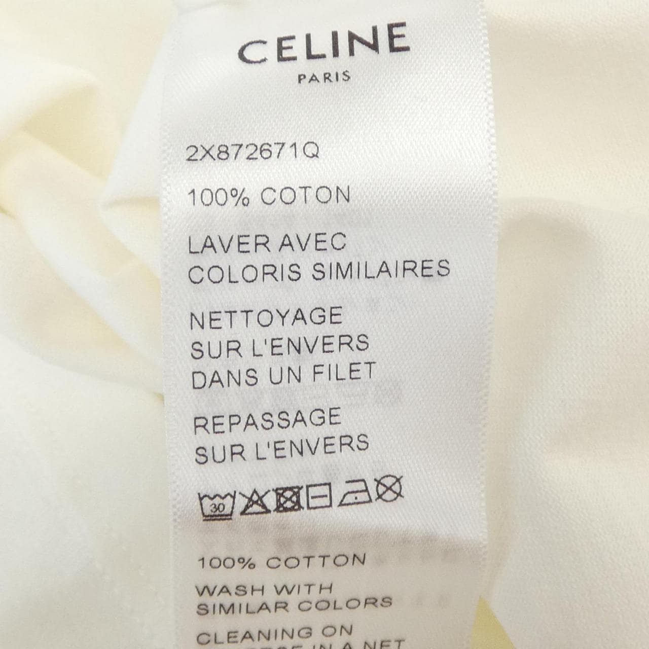セリーヌ CELINE CELINE PARIS Tシャツ　トリオンフ TRIOMPHE 2X872671Q Tシャツ