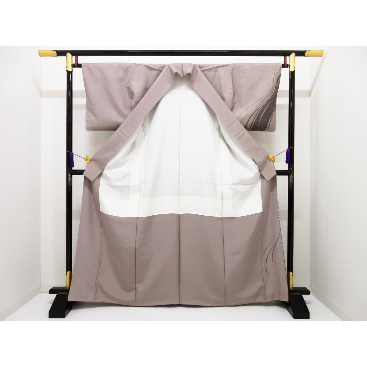 訪問着　牛首紬　身幅Ｌ寸