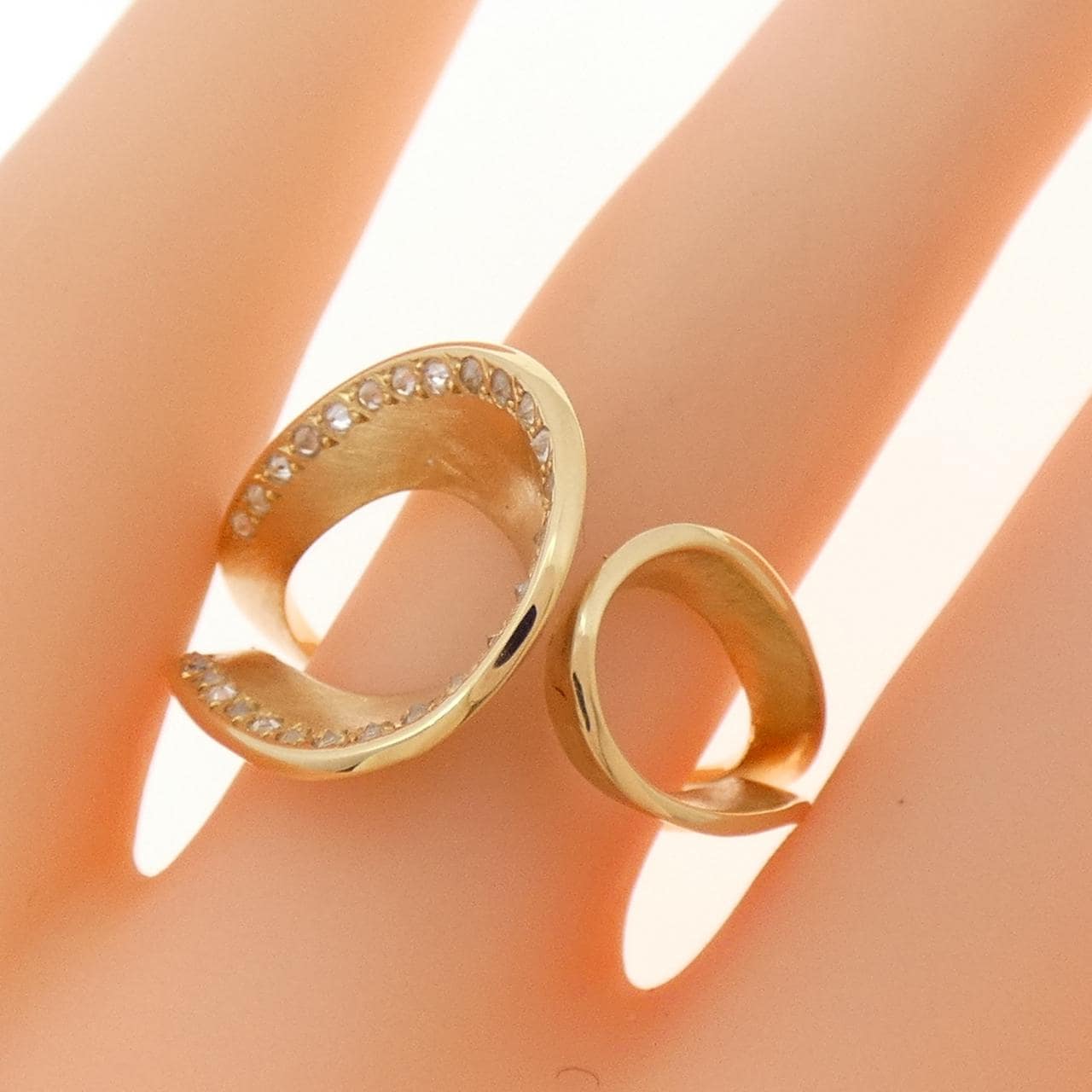 750YG ダイヤモンド リング 0.168CT