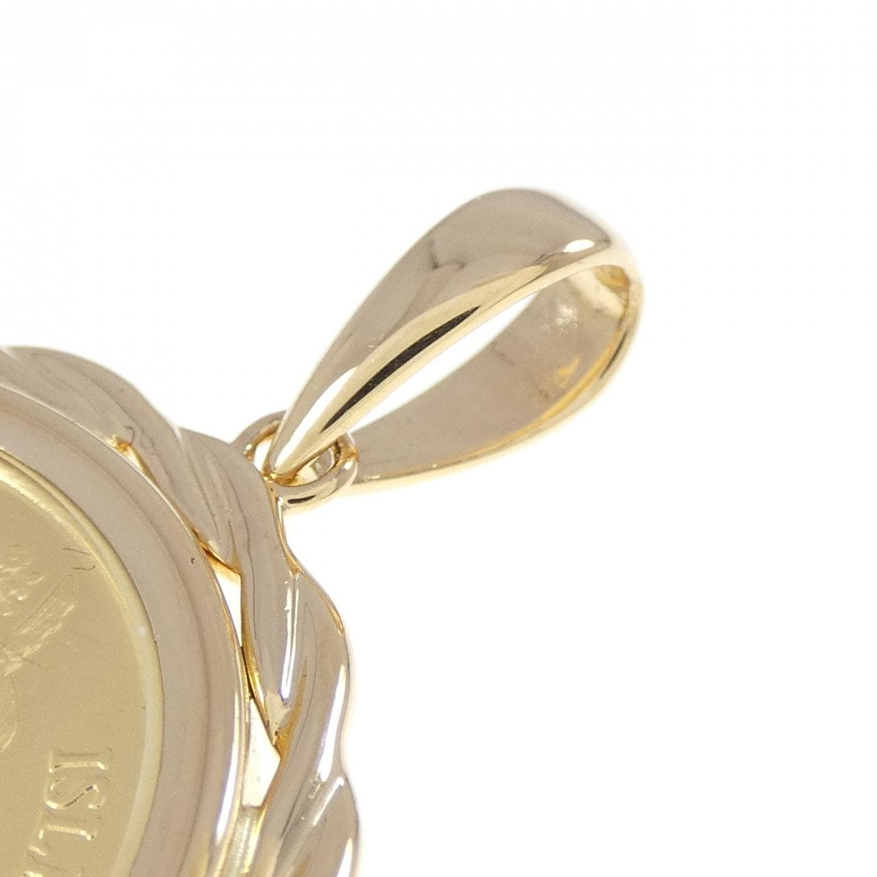 K18YG(枠) コイン ペンダント