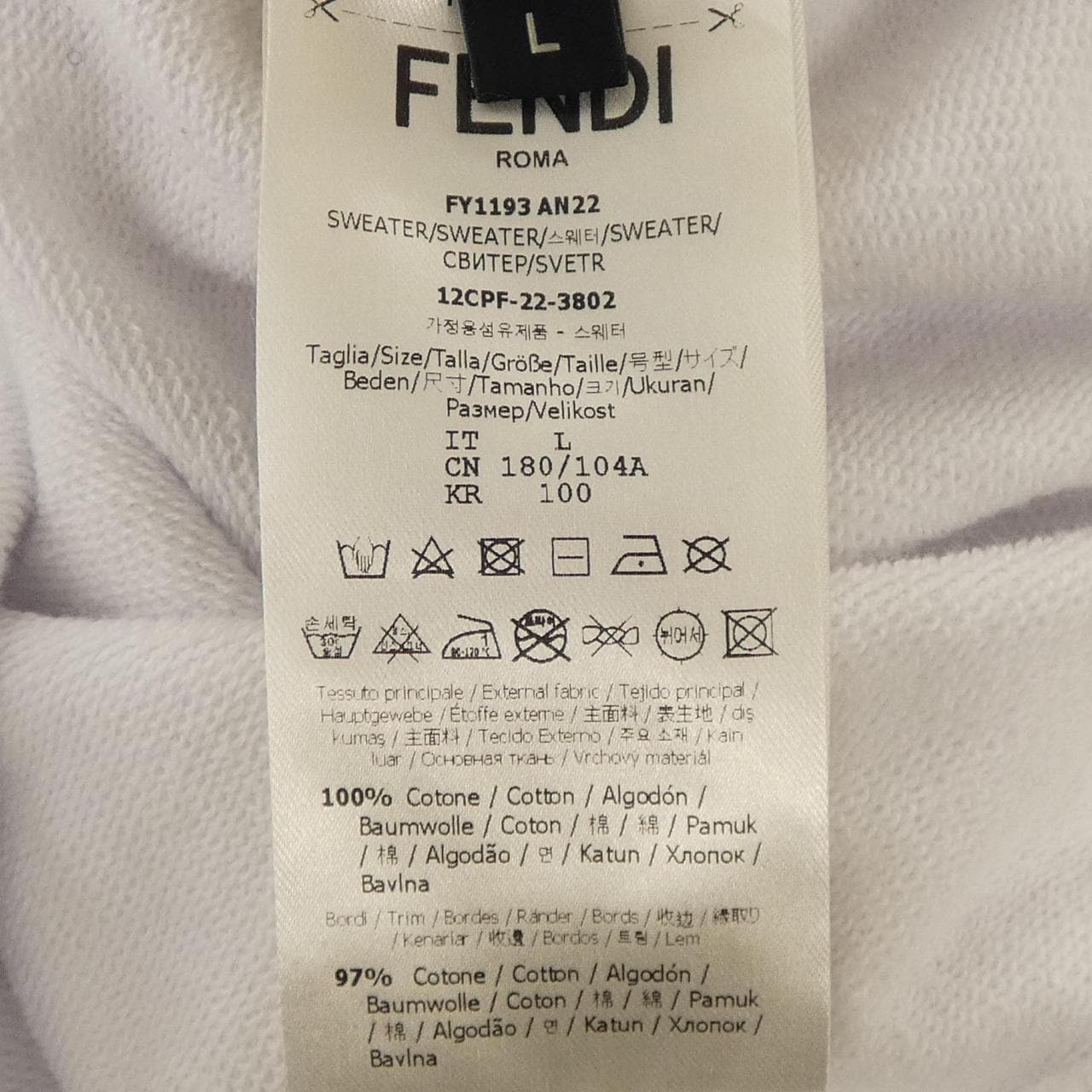 フェンディ FENDI FY1193 AN22 パーカー