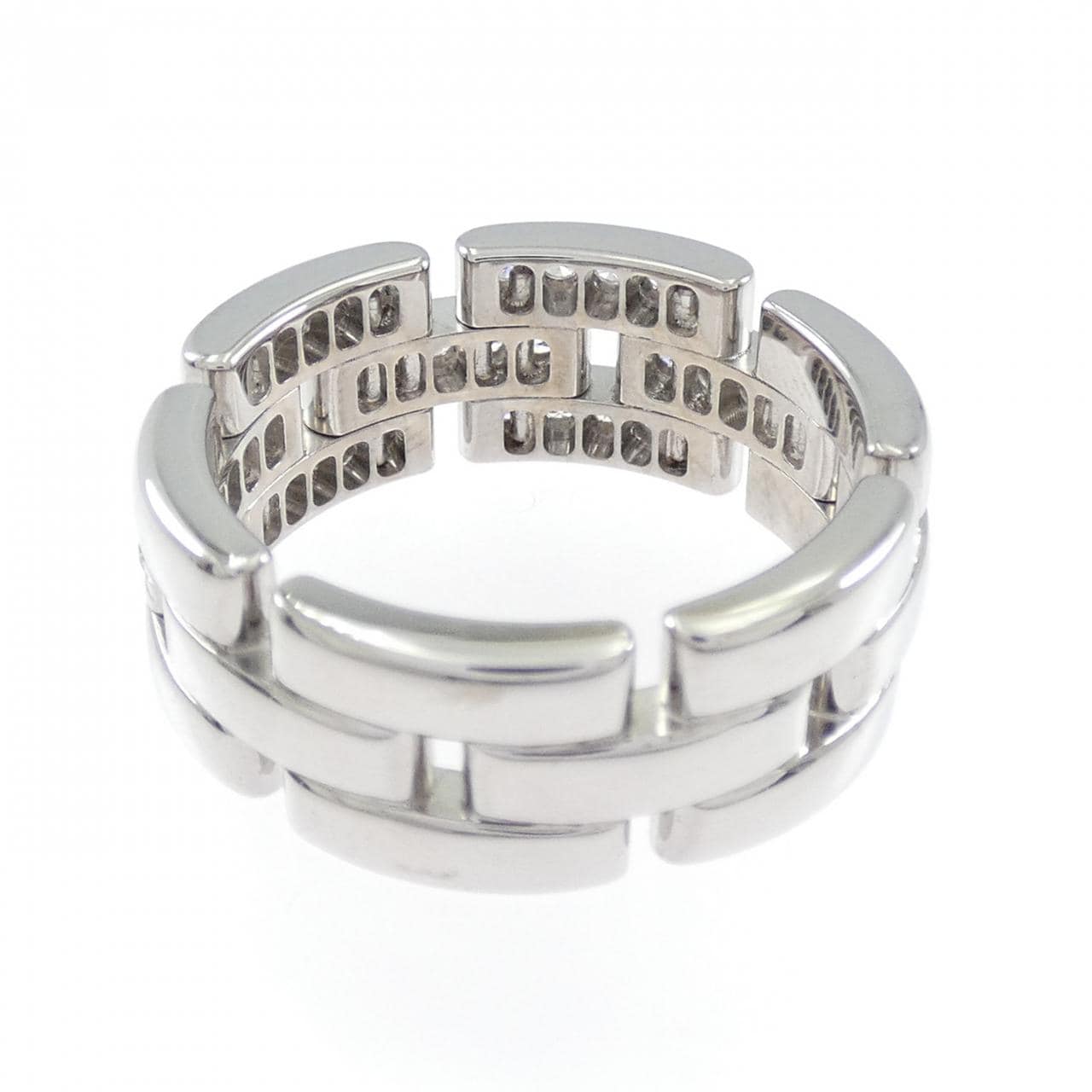 カルティエ マイヨンパンテール ハーフダイヤ リング