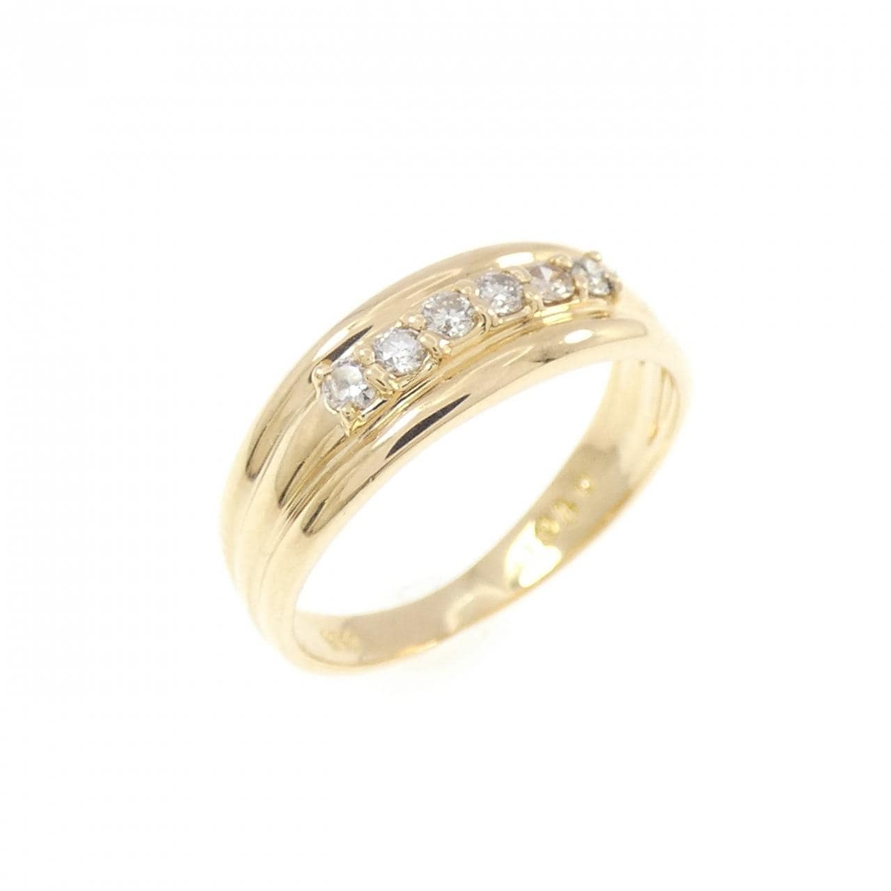 K18YG ダイヤモンド ピンキー リング 0.10CT