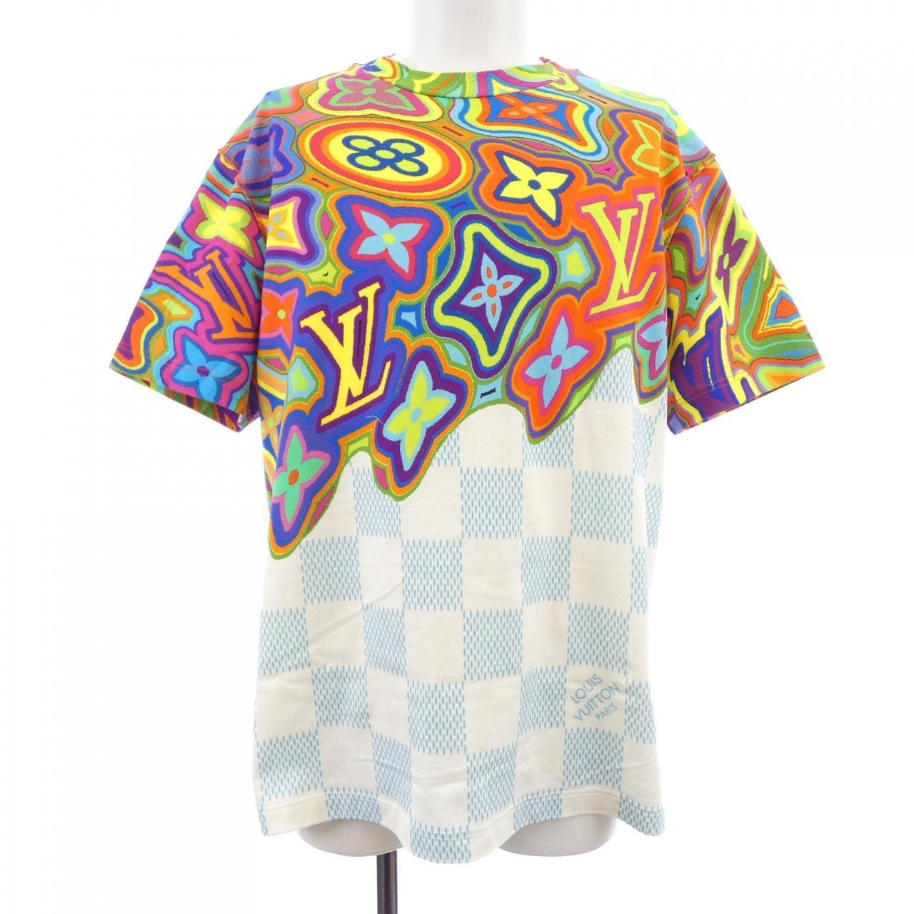 ルイヴィトン LOUIS VUITTON プリンテッドダミエLVTシャツ HKY74WNPG Tシャツ