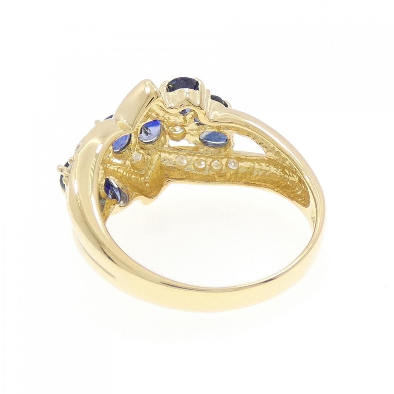 K18YG サファイヤ リング 1.41CT