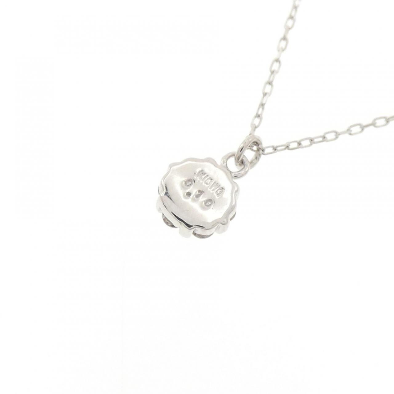 K18WG ダイヤモンド ネックレス 0.10CT