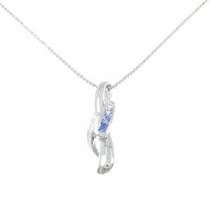 K18WG サファイヤ ネックレス 0.30CT