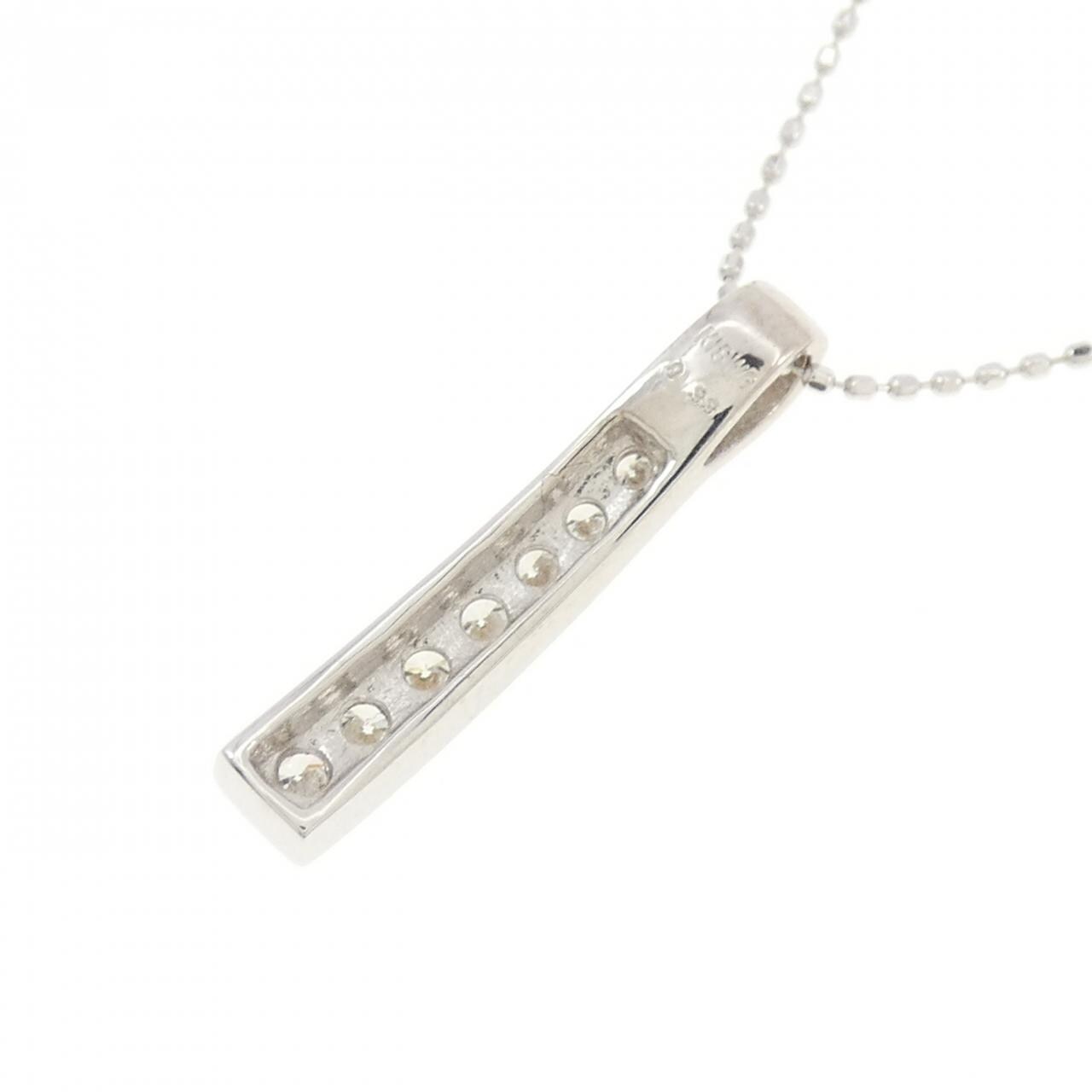 K18WG ダイヤモンド ネックレス 0.33CT