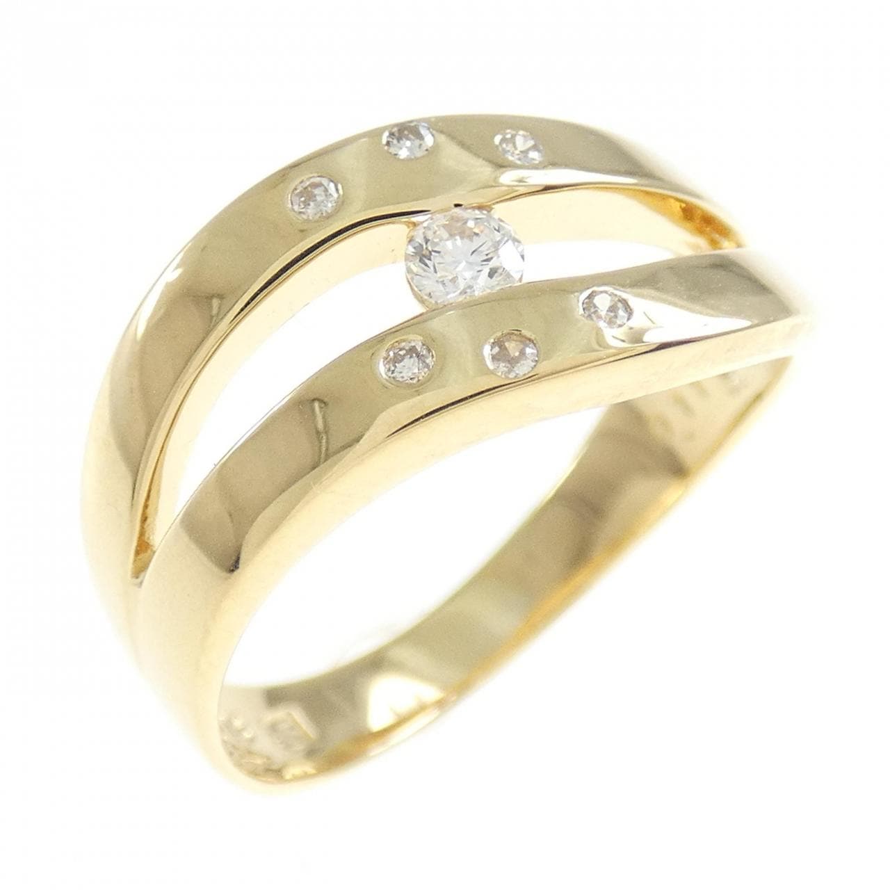 K18YG ダイヤモンド リング 0.11CT