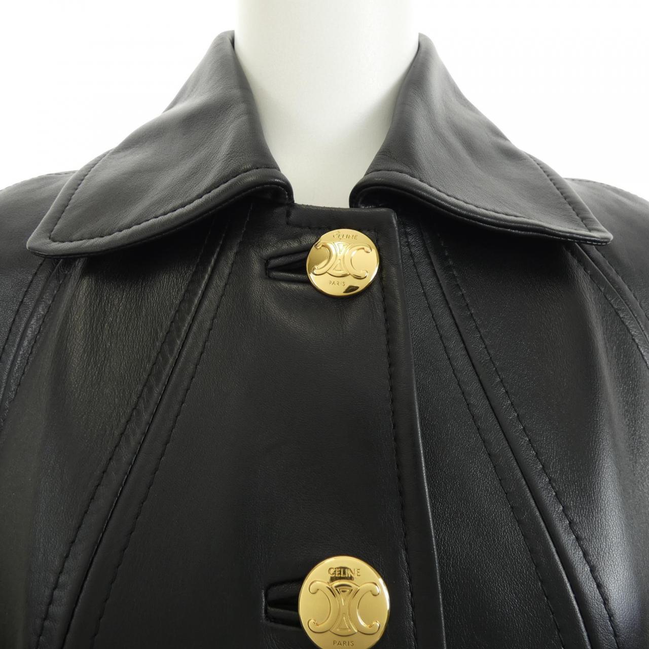 セリーヌ CELINE クロディーヌカラー 2D561583C レザーコート