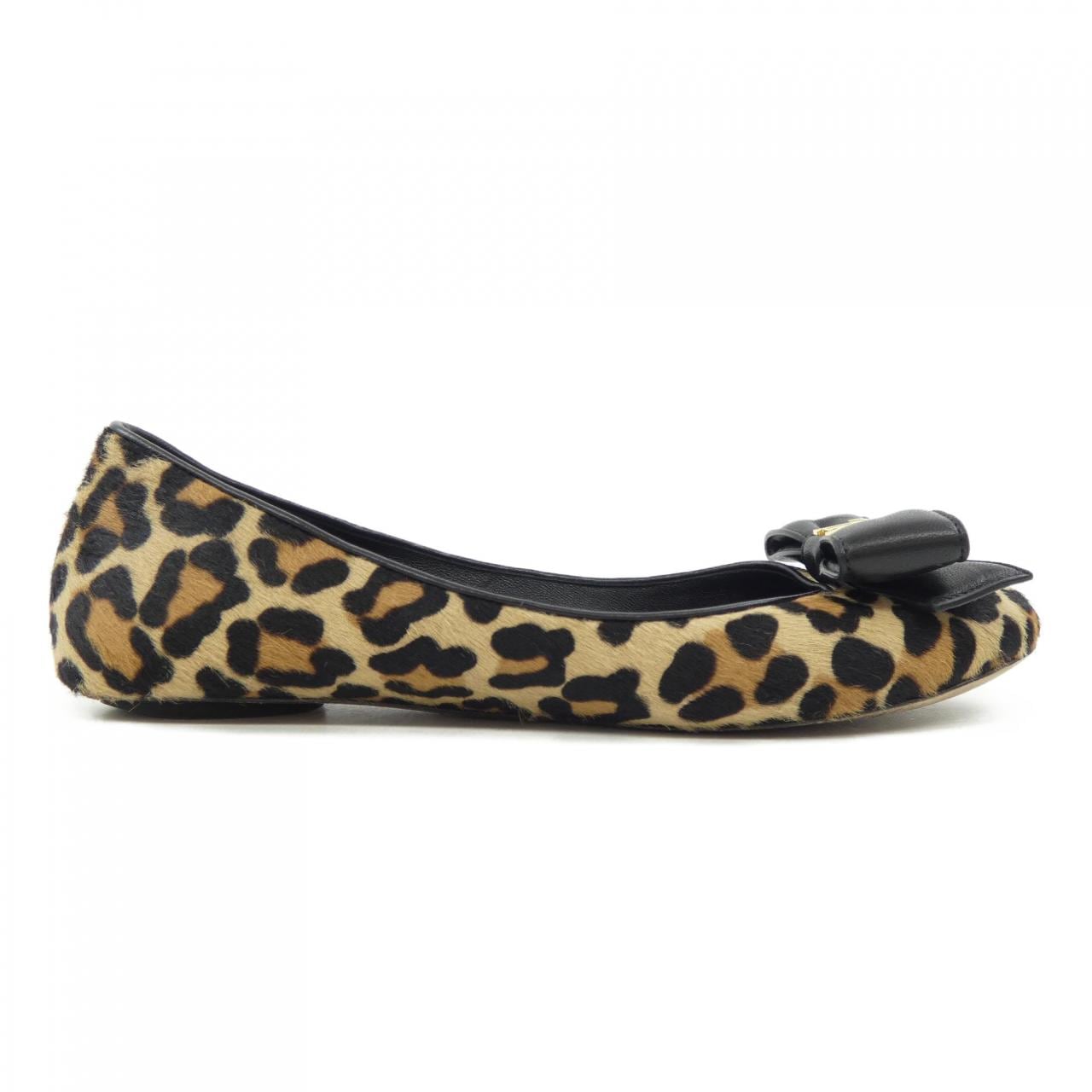 ルイヴィトン LOUIS VUITTON レオパードプリント ポピ･ライン フラットシューズ