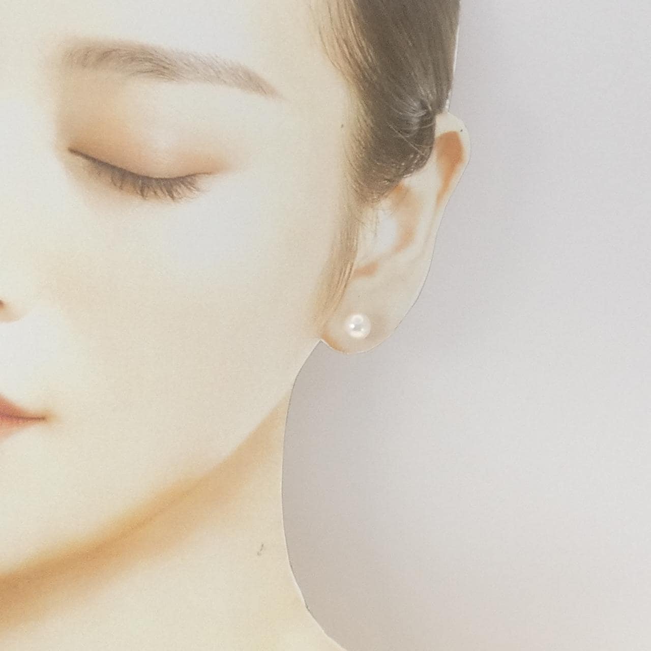 K14WG アコヤパール ピアス 7.3mm