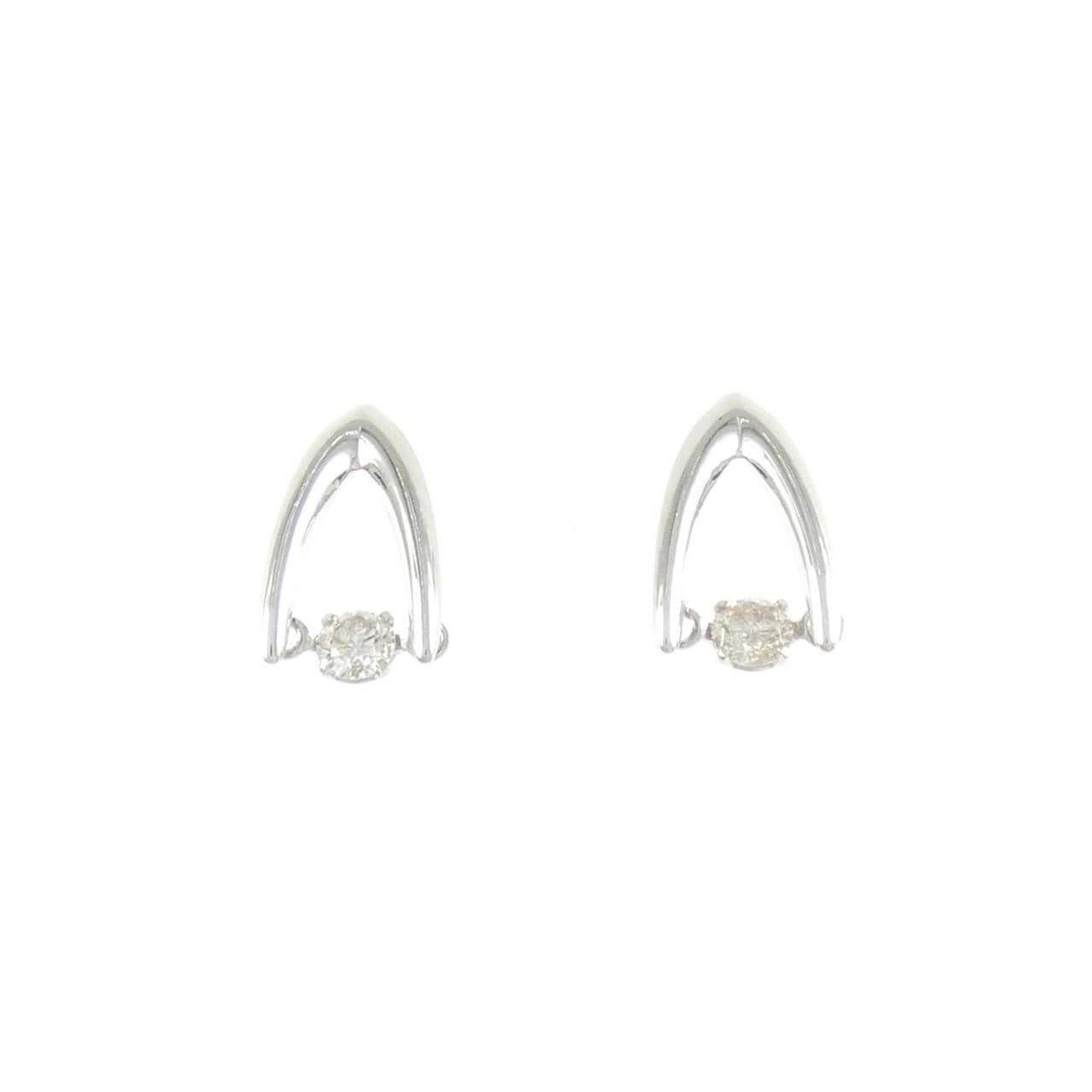 PT900 ダイヤモンド ピアス 0.20CT