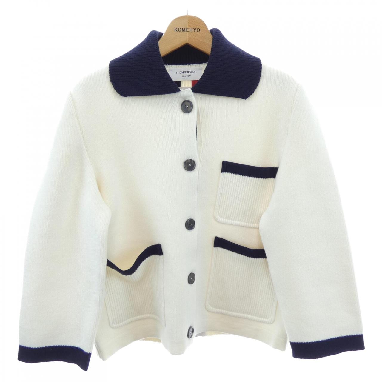 トムブラウン THOM BROWNE FKJ090B-Y3028-100 カーディガン