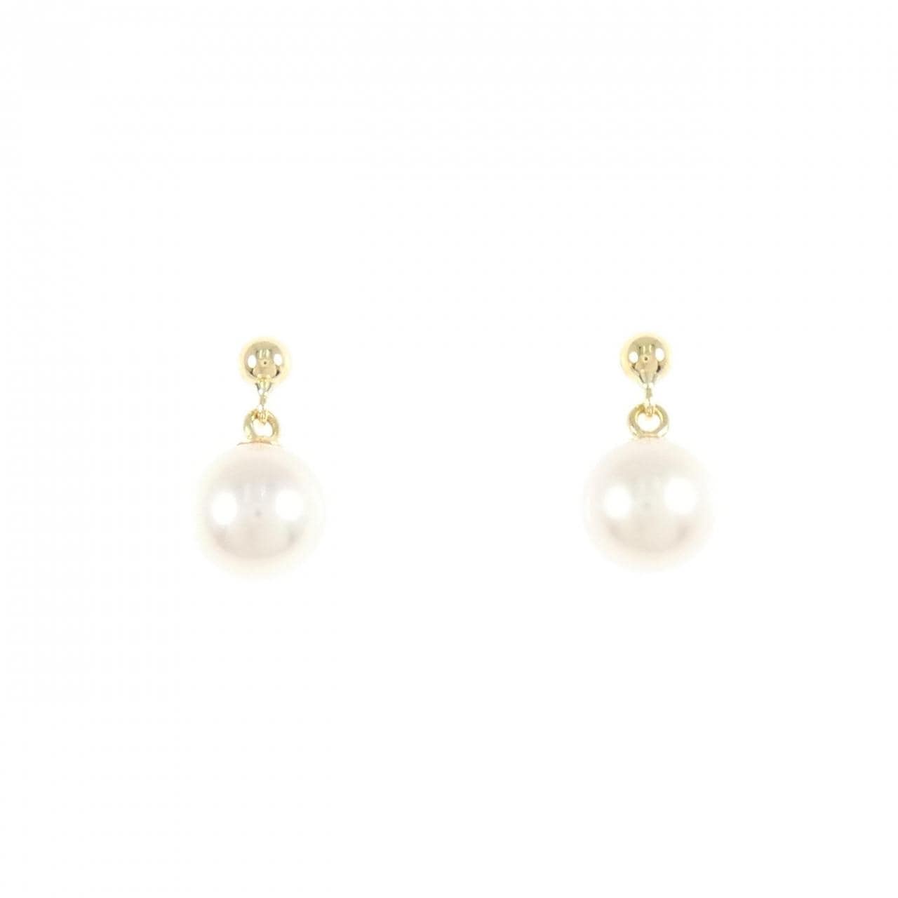 K18YG アコヤパール ピアス 7.2mm