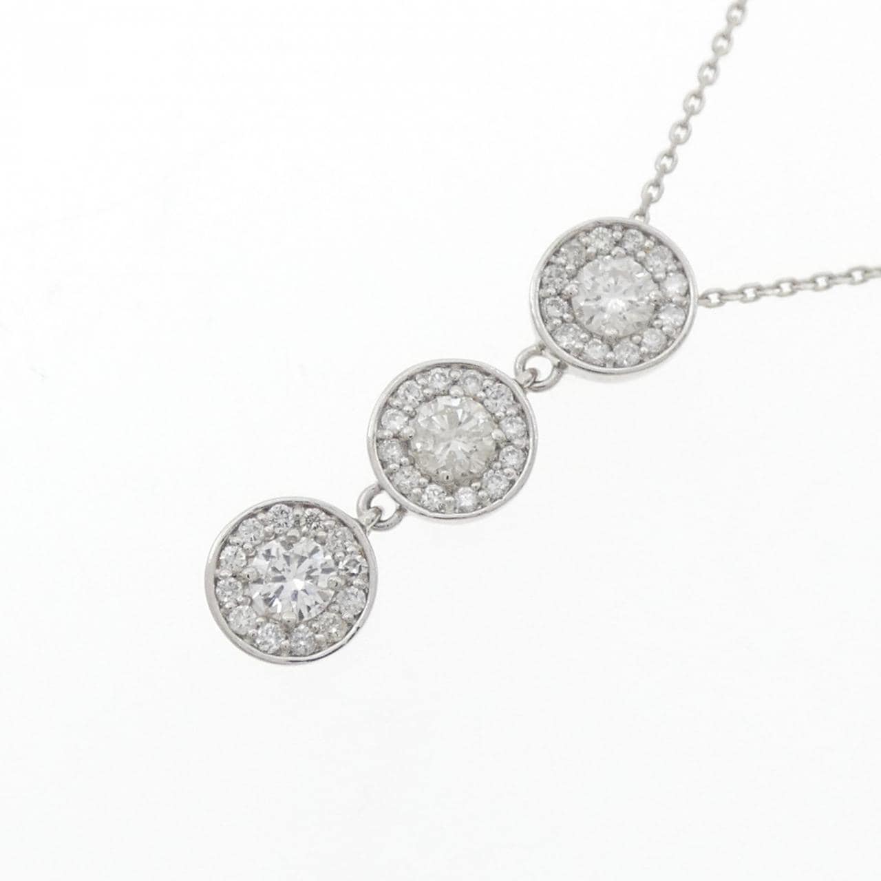 PT900/PT850 ダイヤモンド ネックレス 0.53CT