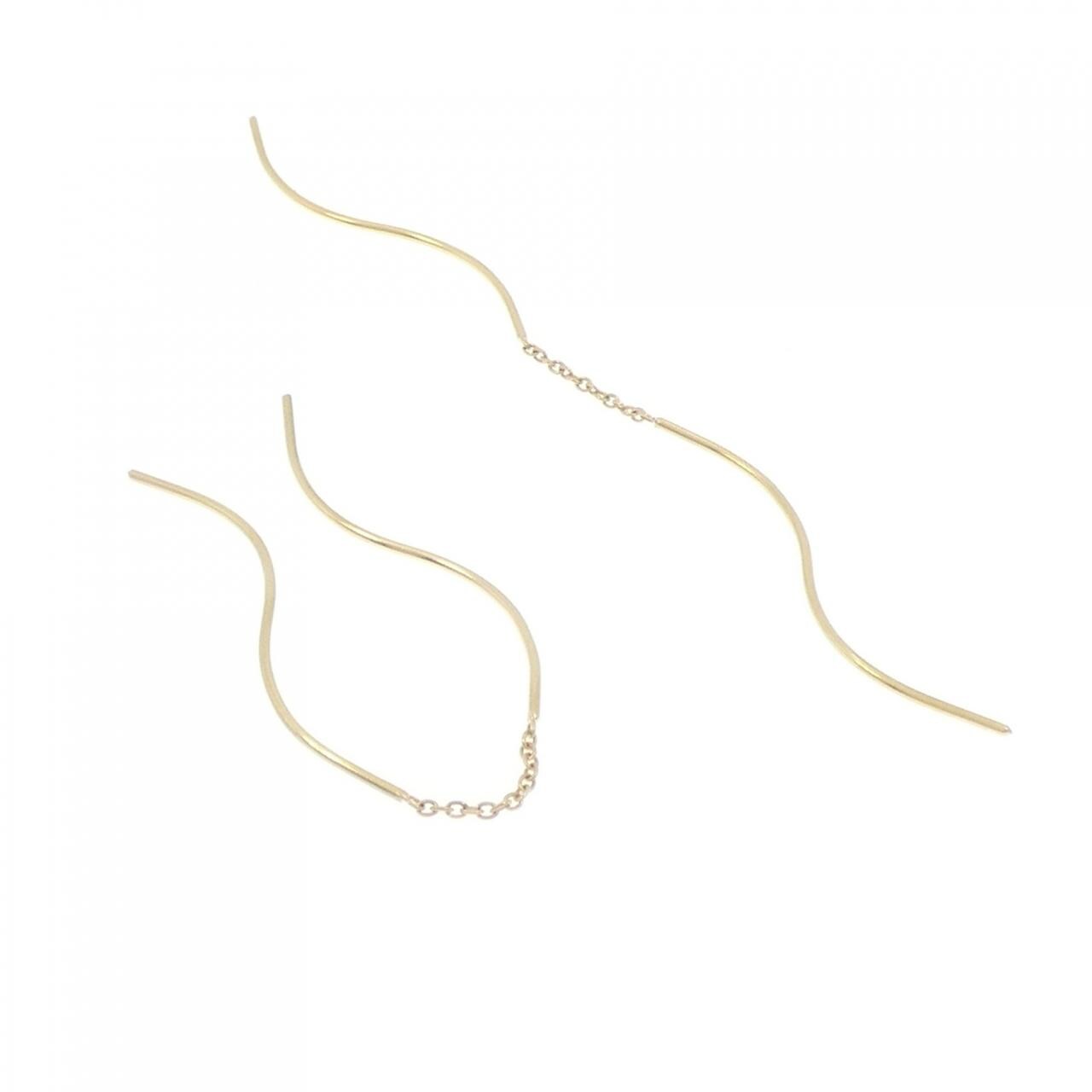 K18YG earrings