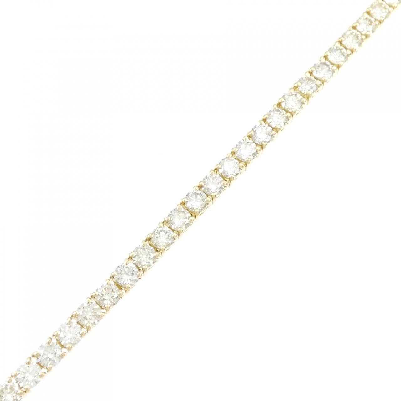 [BRAND NEW] K18YG Diamond bracelet 7.00CT