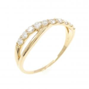 【リメイク】K18YG ダイヤモンド リング 0.30CT