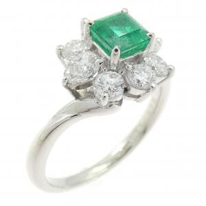 PT900 エメラルド リング 0.61CT