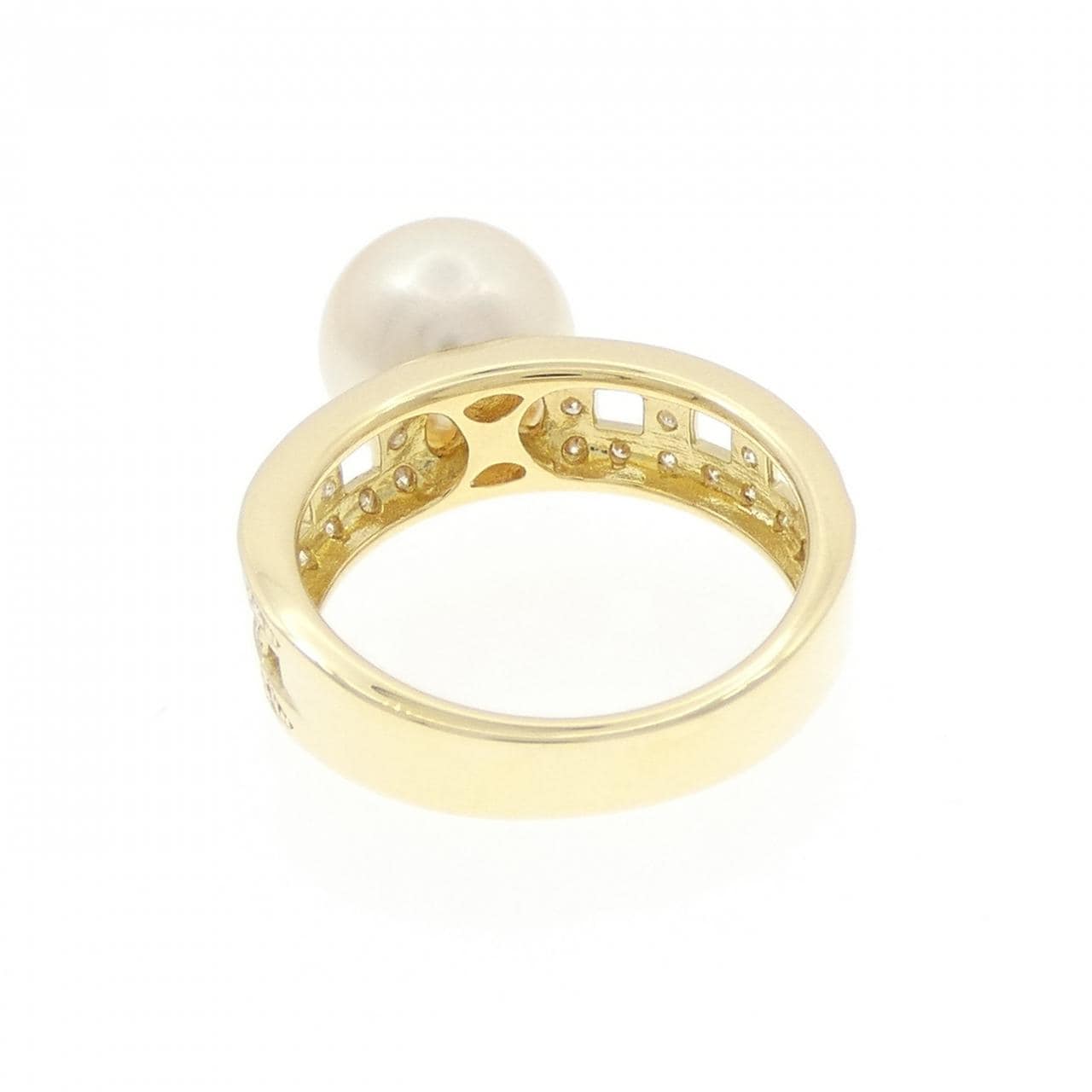 K18YG アコヤパール リング 8.9mm