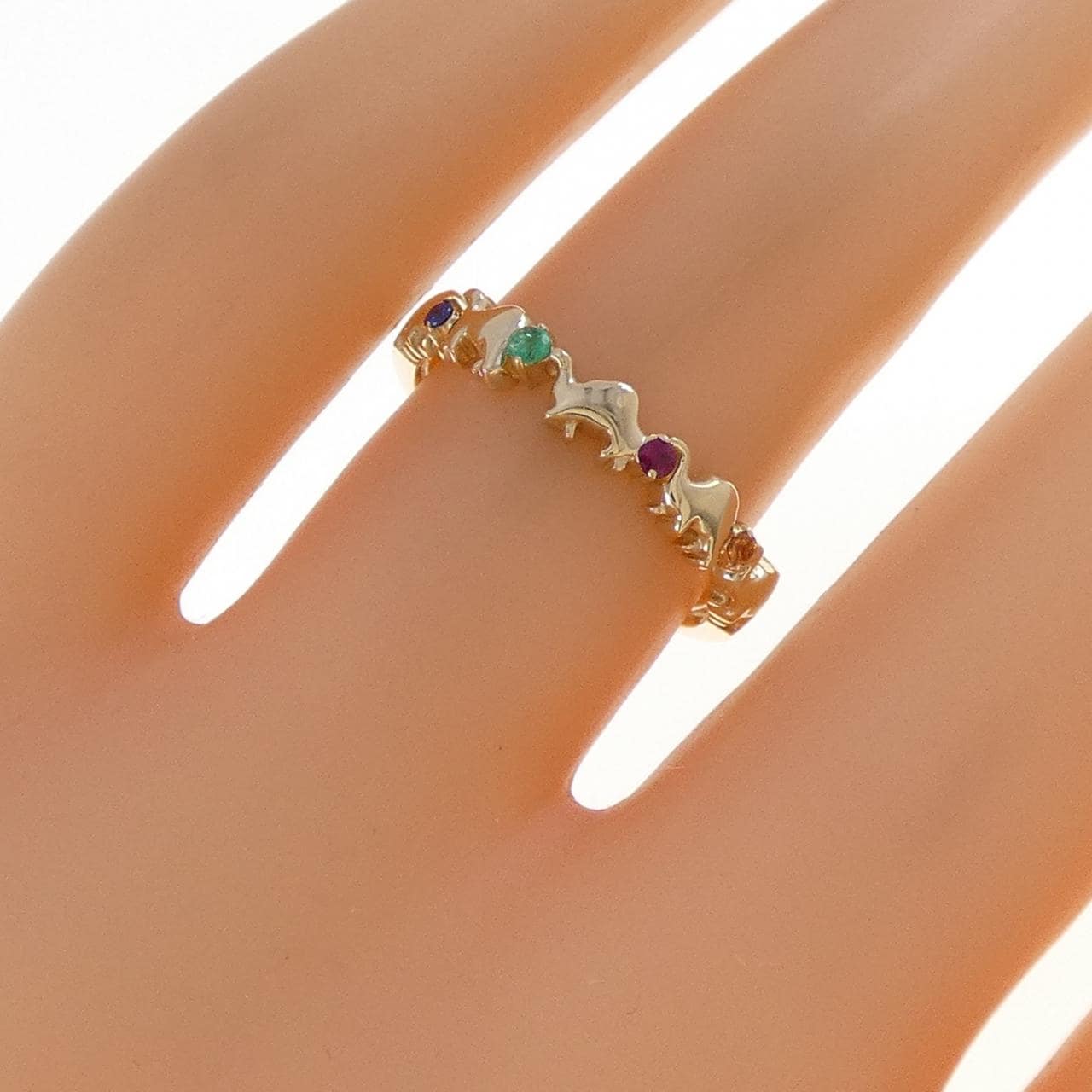 ヴァンドーム カラーストーン リング