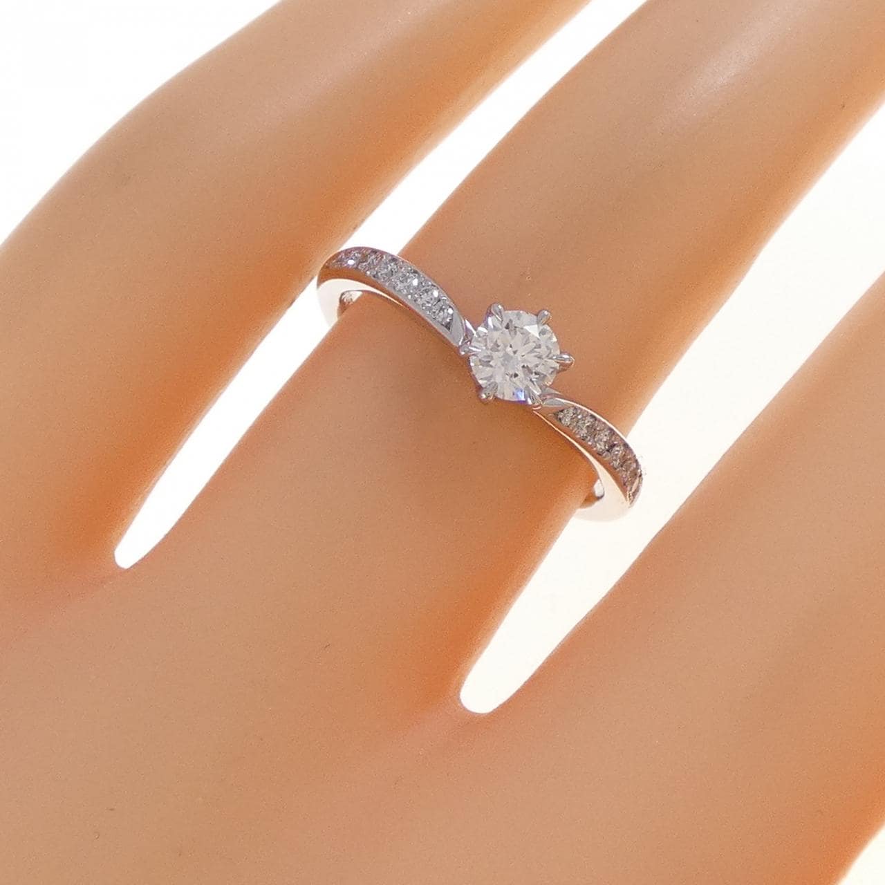 PT950 ダイヤモンド リング 0.253CT G VVS1 3EXT H＆C