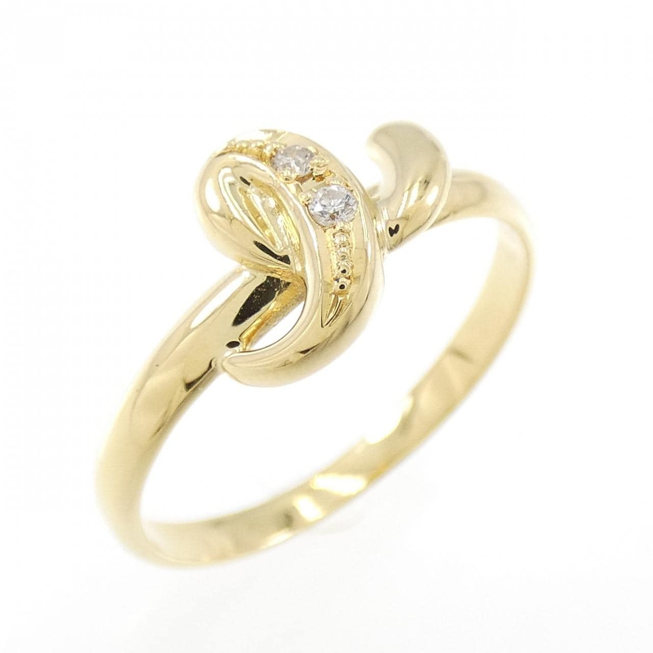 K18YG ダイヤモンド リング 0.024CT