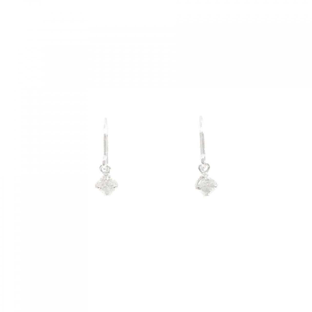 Tiny Motif】K10ダイヤモンドクロスピアス（0.02ct）｜ピアス