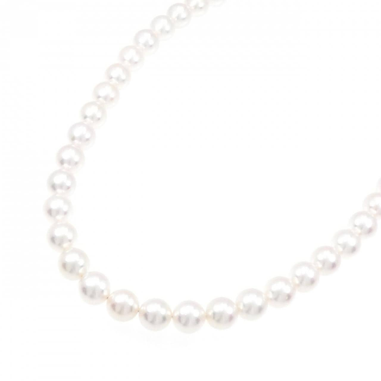 [BRAND NEW] Silver Clasp Akoya Pearl Necklace 8-8.5mm