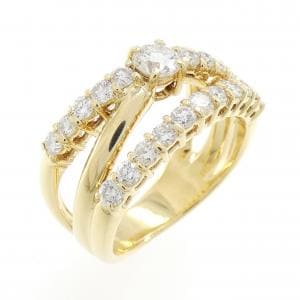 K18YG ダイヤモンド リング 1.00CT