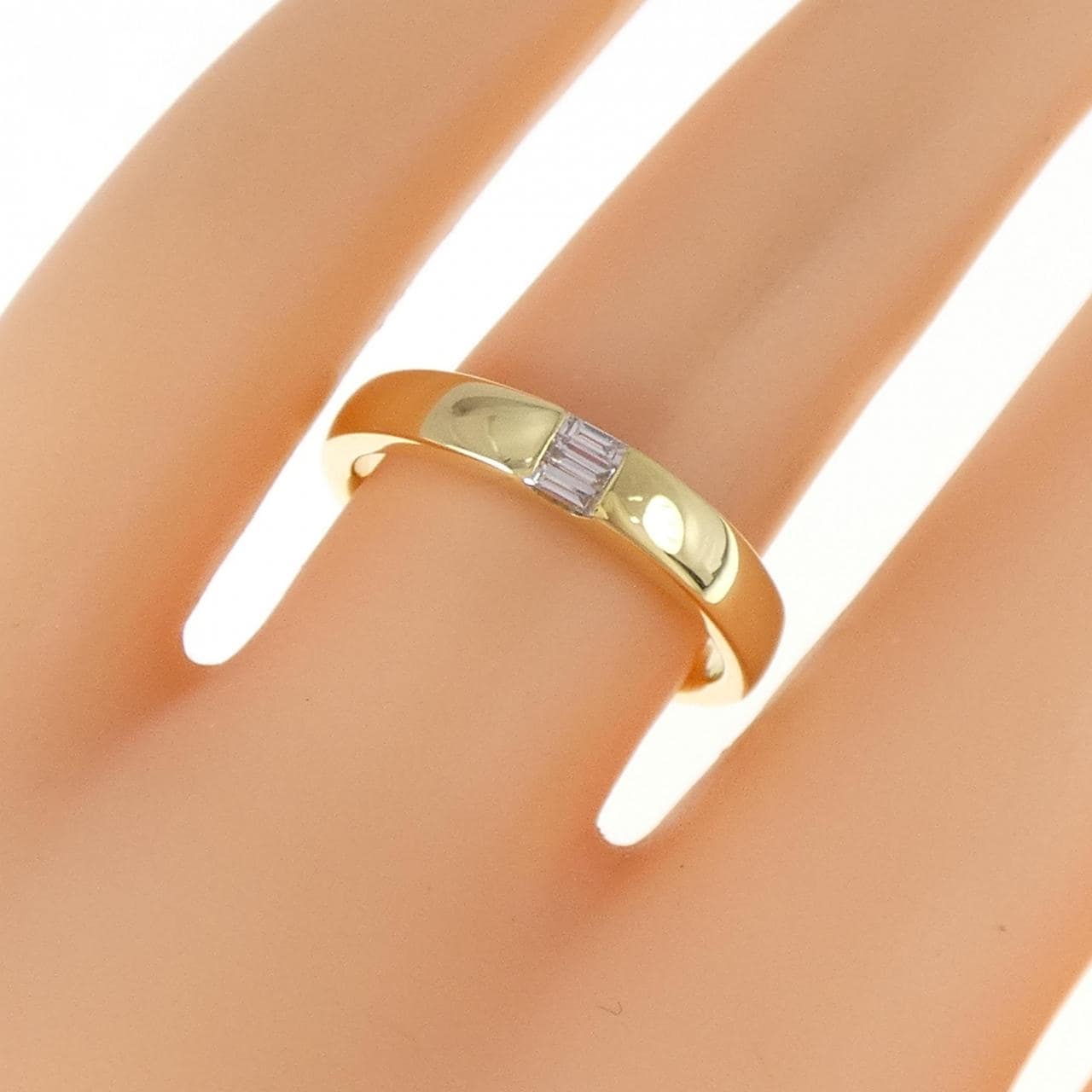 K18YG ダイヤモンド リング 0.07CT