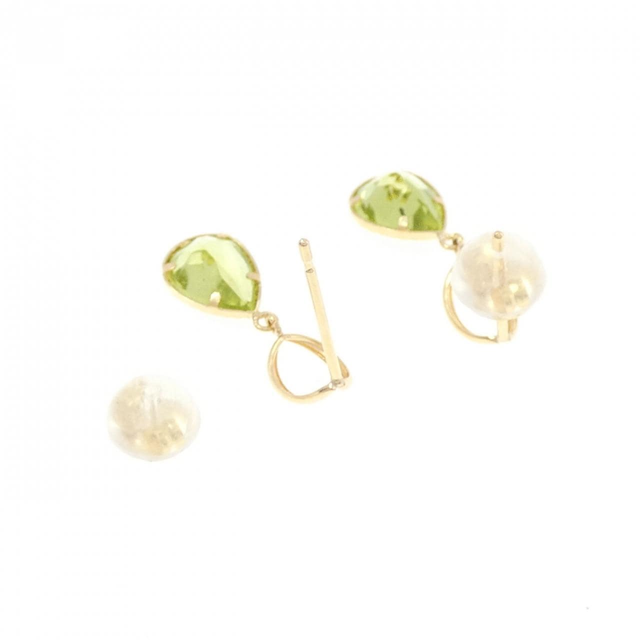 [BRAND NEW] K18YG Peridot earrings