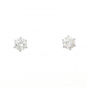 【リメイク】PT900/ST ダイヤモンド ピアス 0.543CT 0.557CT D-E I1 VG-GOOD