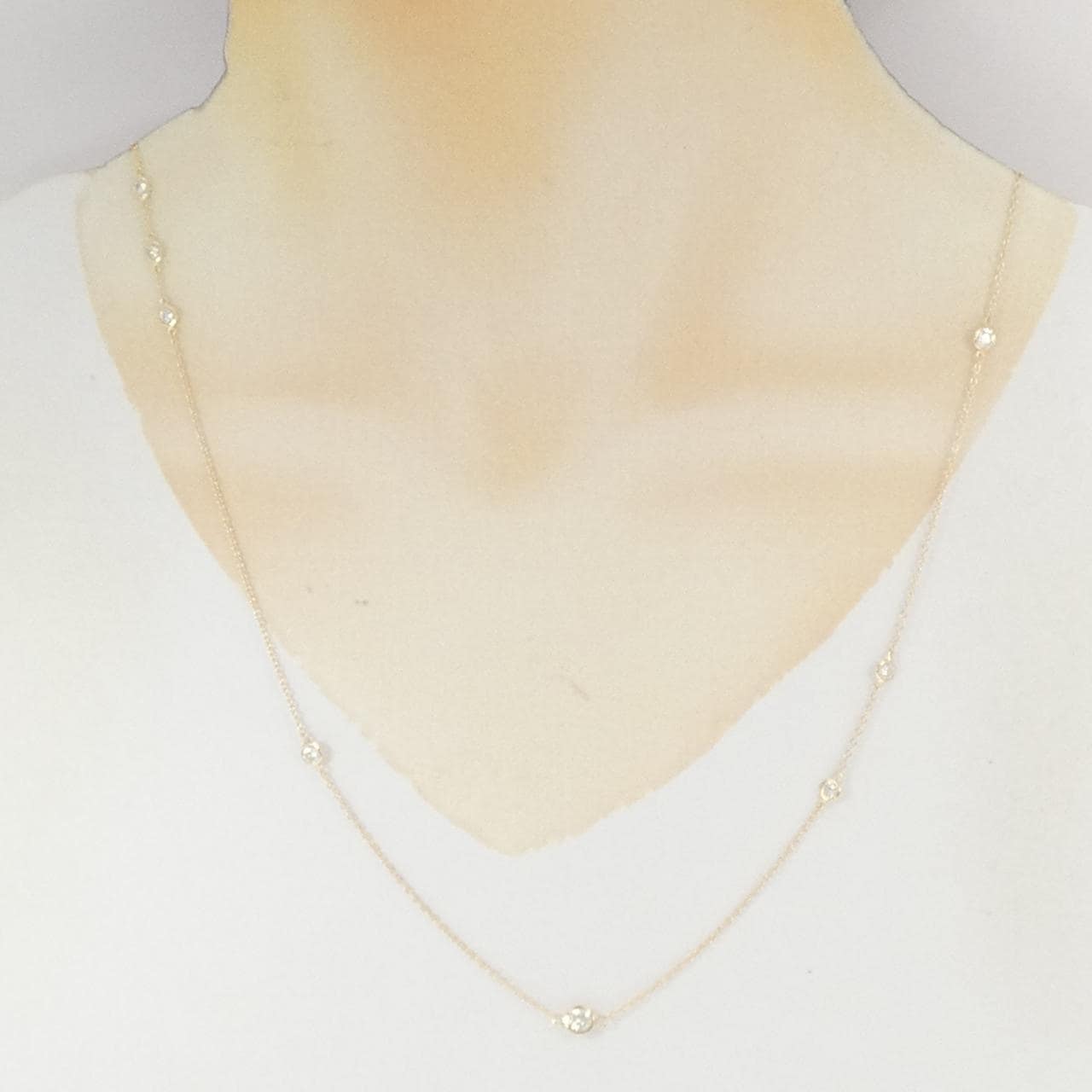 【リメイク】K10YG ダイヤモンド ネックレス 1.00CT