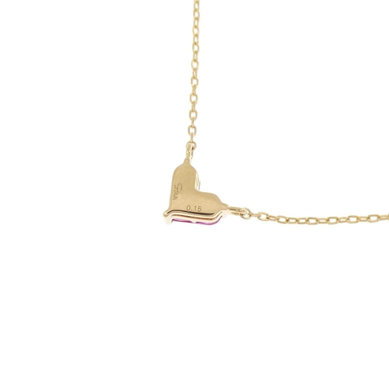 スタージュエリー ミステリアスハート ネックレス 0.15CT