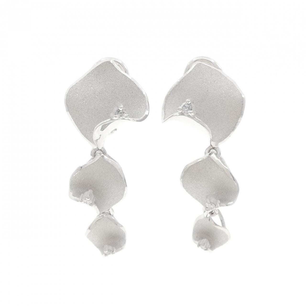 Tamura Shunichi Diamond Earrings 0.12CT